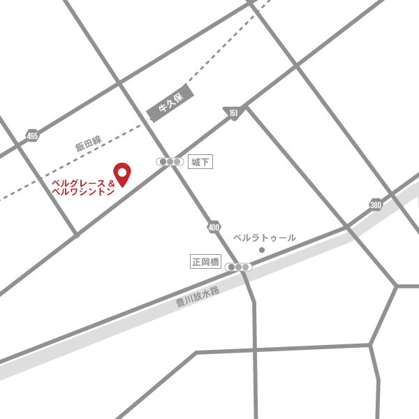 ベルグレース&ワシントン 地図